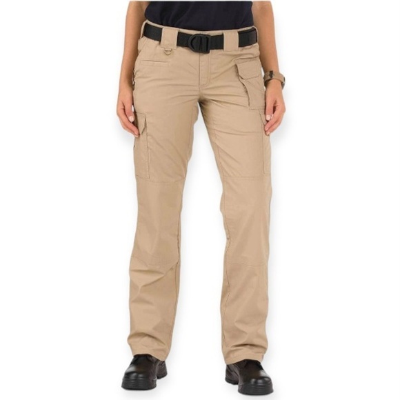 5.11 Tactical 8 Women's Taclite Pro Cargo Pants Rip Stop Style 64360 Beige Tan - Picture 1 of 13